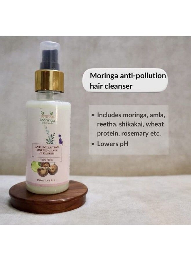 DAIVIK MORINGA GIFT OF NATURE Daivik Moringa Anti Pollution Moringa Hair Cleanser No Parabens No Sulphates 100 Ml - Image 5