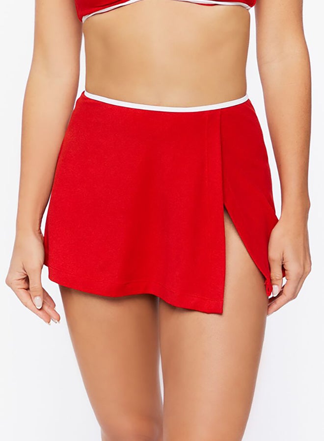 FOREVER 21 Contrast-Trim Swim Cover-Up Skirt - Image 2