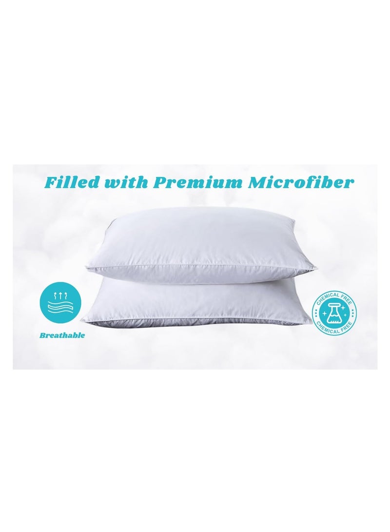 Premium Luxury Pillow with High-Quality Microfibers for Ultimate Comfort and Support Bed Pillow Size 75x50 (1 Piece)  - Image 2