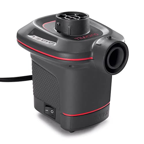 Intex QuickFill 12 Volt DC Electric Pump – Includes 3 Interconnecting Nozzles – Sleek and Compact Design – 650 L/Min Air Flow – Outdoor Use - Image 3