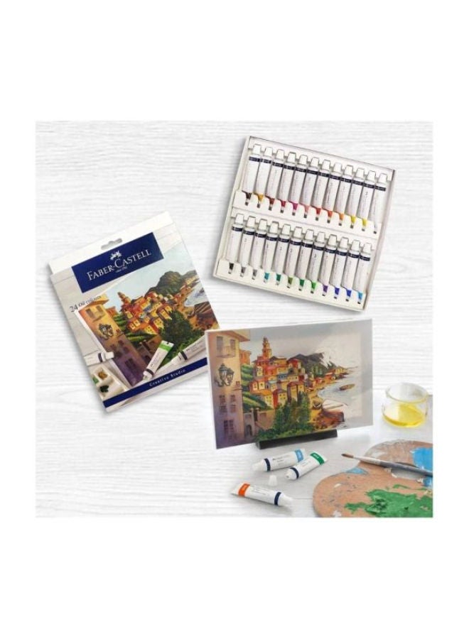 FABER-CASTELL oil Colours Tubes Set, 24 Colors, Carton Box - Image 2