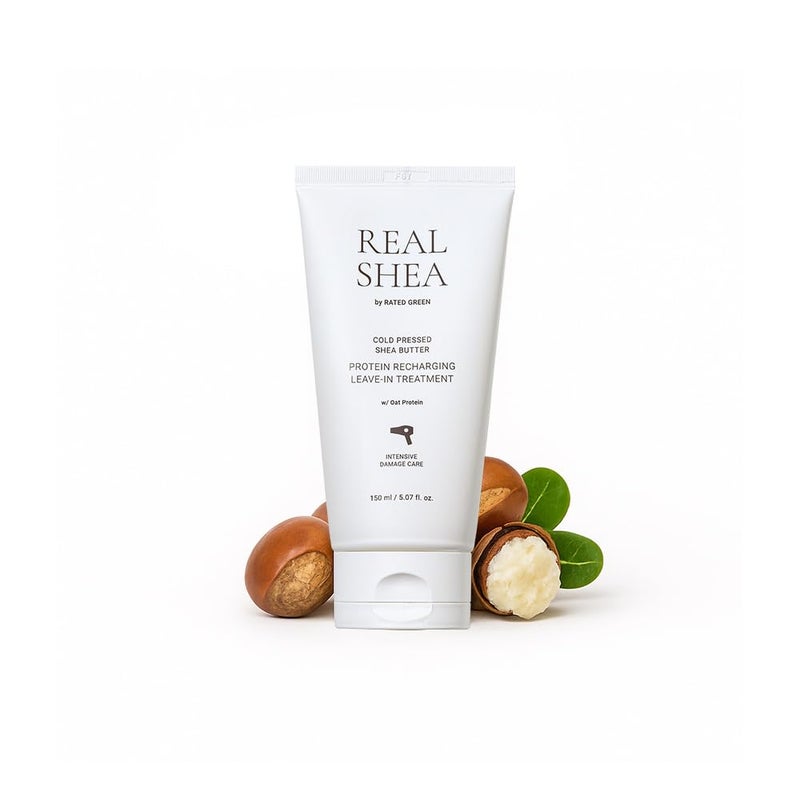 RATED GREEN Real Shea Protein Recharge Leavein Treatment 507 fl oz Organic Shea Butter Deep Conditioning Hair Mask Treatment for Dry Frizzy Damaged Hair