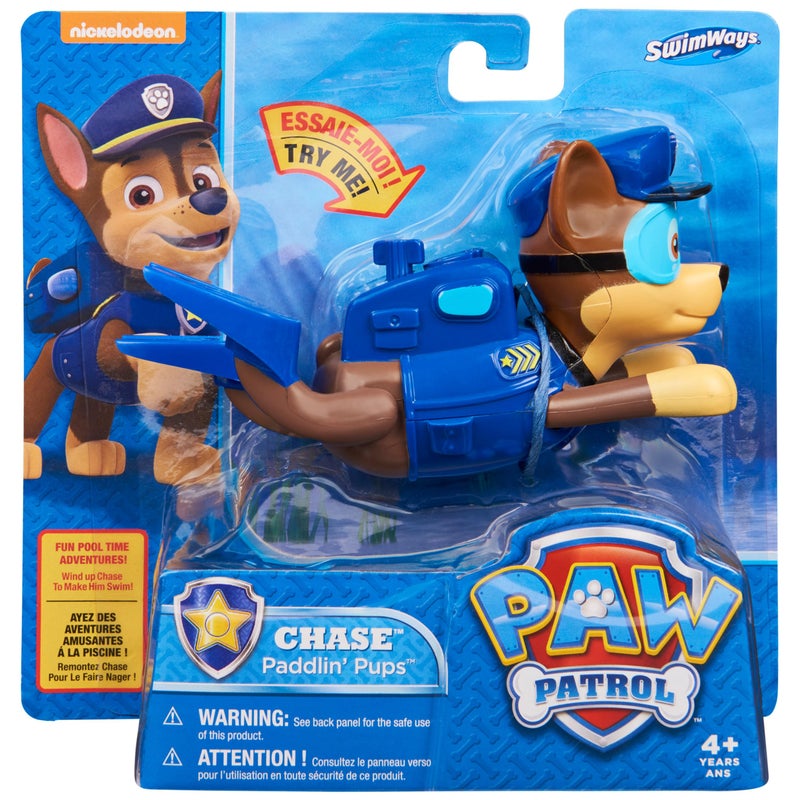 SwimWays Paw Patrol Paddlin' Pups Pool Toys & Outdoor Games, Bath Toys & Pool Party Supplies for Kids Aged 4 & Up, No Batteries Required, Chase - Image 5