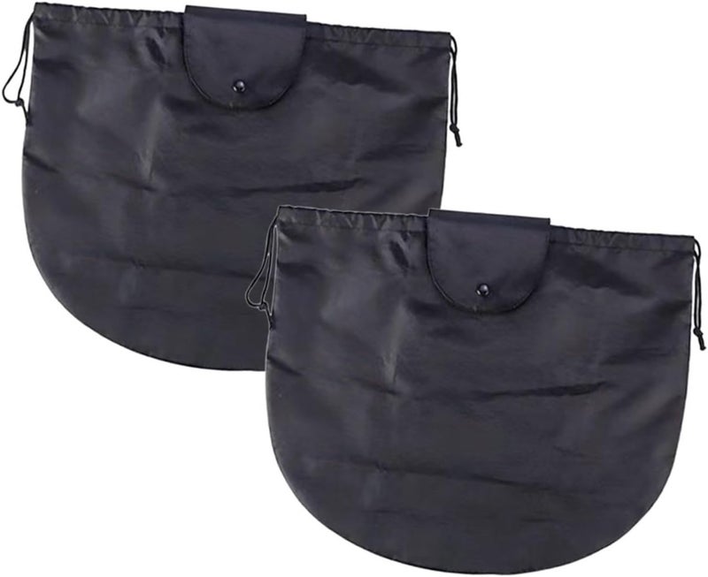 2pcs Waterproof Drawstring Helmet Bags for Motorcycle Electric Bike Large Capacity Storage Pouch for Full and Half Helmets Dustproof Travel Container - Image 1