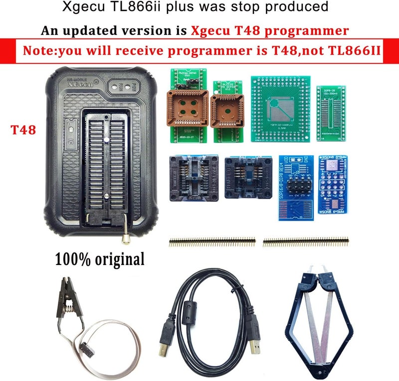 ICTOLTOL برامج T48 مع 8 محولات مع مقبس شريحة XGecu T48 USB EPROM فلاش BIOS SOP Nand MCU AVR IC قارئ كاتب - Image 2