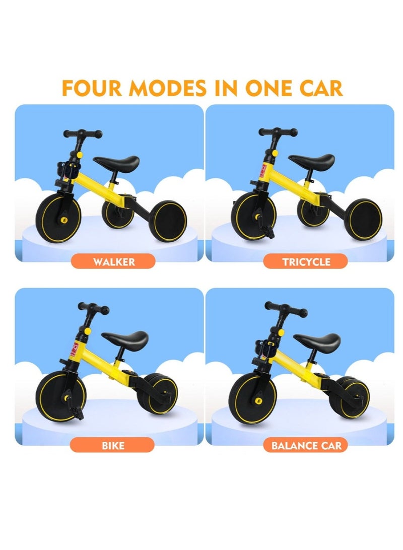 4-in-1 children's adjustable tricycle | 1.5-5 years old balance training car | Indoor and outdoor safety design, suitable for boys and girls  - Image 2