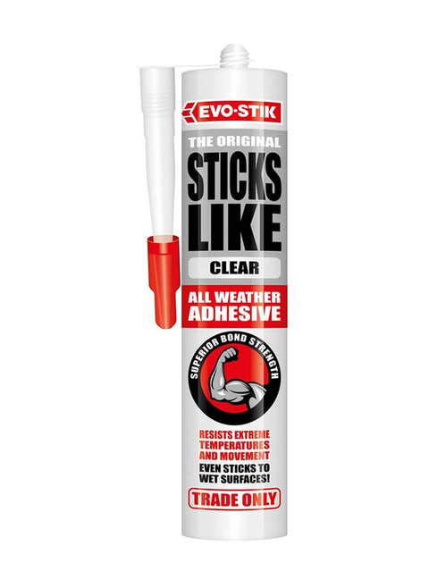 Sticks Like Adhesive, All Weather, Extreme Temperature & Movement Resistant, Colour: Clear, Size: 290ml
