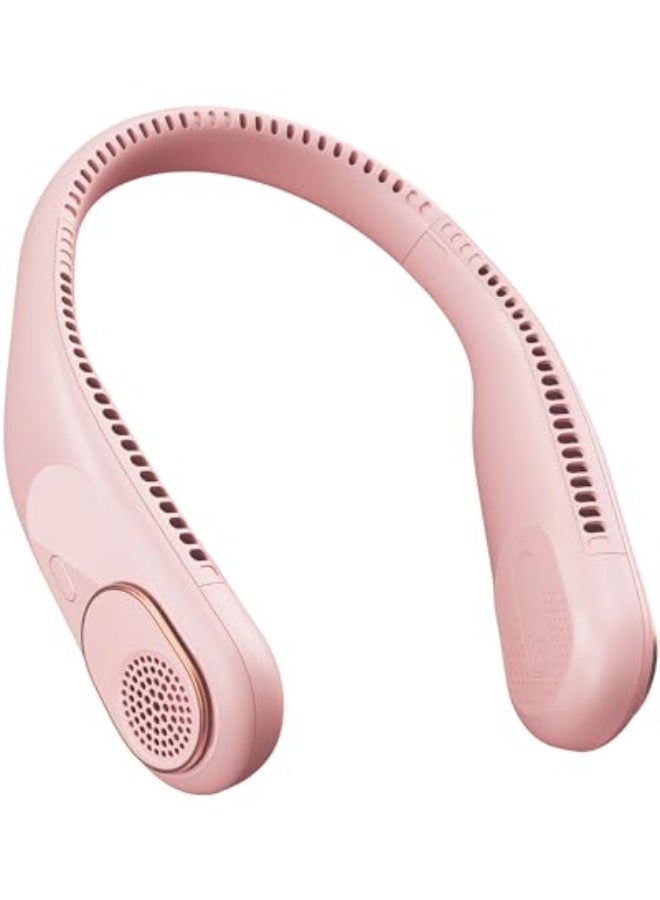 نيبمينينت مروحة عنق محمول360°تبريد ة  بدون شفرات | لا تلف الشعر - مروحة قابلة لإعادة الشحن USB بسعة 4000 مللي أمبير للارتداء أثناء السفر، هدايا عيد الميلاد للرجال، النساء، الأمهات، والآباء. - Image 1