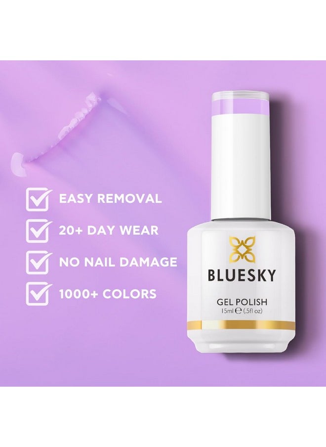 Bluesky Gel Polish For Nails Color Lavender,Salon Single Bottle Gel Soak Off Manicure At Home,Long Lasting &Chip Resistant, Vegan, 15Ml N23P/Lavender  - Image 4