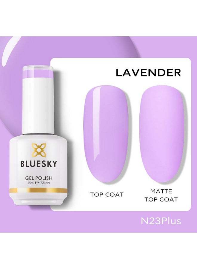 Bluesky Gel Polish For Nails Color Lavender,Salon Single Bottle Gel Soak Off Manicure At Home,Long Lasting &Chip Resistant, Vegan, 15Ml N23P/Lavender  - Image 2