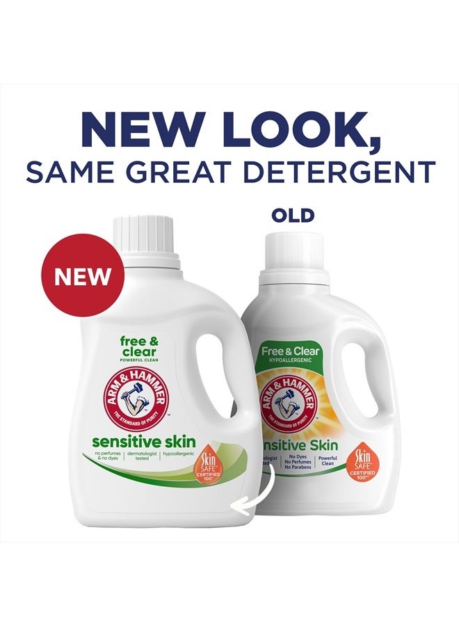 Arm & Hammer Sensitive Skin Free & Clear, 105 Loads Liquid Laundry Detergent, 105 Fl oz - Image 2