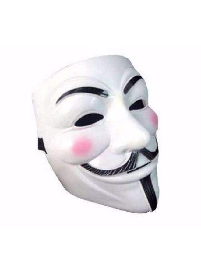 فافيلا قناع فوكس البلاستيكي من فافيلا V for Vendetta، قناع وجه مجهول الإصدار VIP، احتجاج تنكرية (مجموعة من 5 قطع) - Image 2