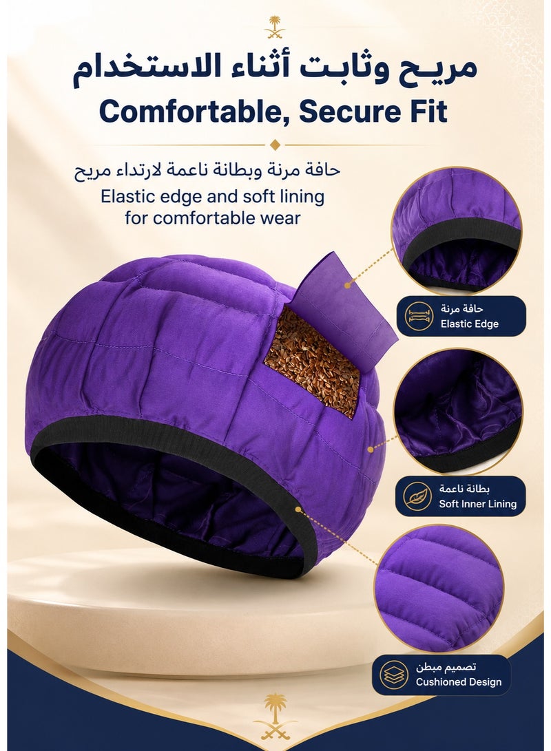 WAMIT Heat Cap for Deep Conditioning | Heated Hair Care Cap Spa Cap for Salon Spa at Home | Thermal Hair Treatment Hot Cap for Dry Damaged Hair Repair, Frizz Control, Oil & Hair Mask Use, Unisex Comfort Fit - Image 2