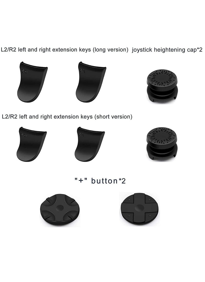 KASTWAVE - Accessories Kit Bundle for PS5 Compatible with DualSense Controller, Thumb Grips Sticks Joystick + L2 R2 Trigger Extender+D-pad Button for Playstation 5 Controller, Anti-Slip Replacement Parts - Image 1