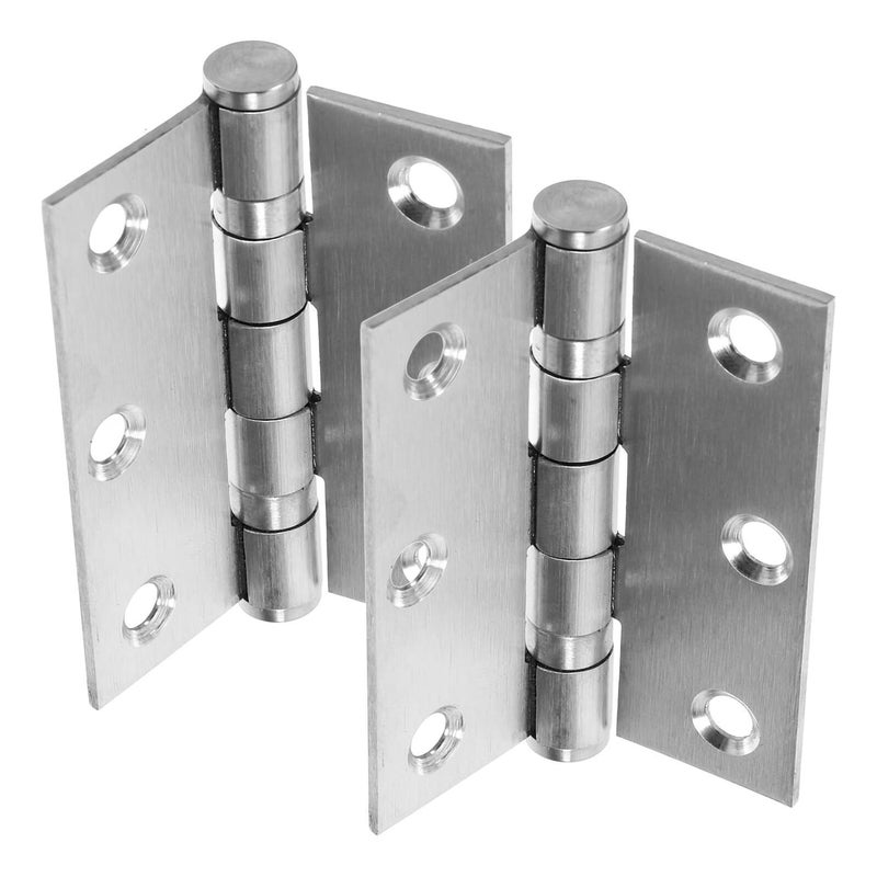 3 Inch Thickened Stainless Steel Cabinet Hinges 2pcs Flat Open Design Kitchen Corner - Image 2