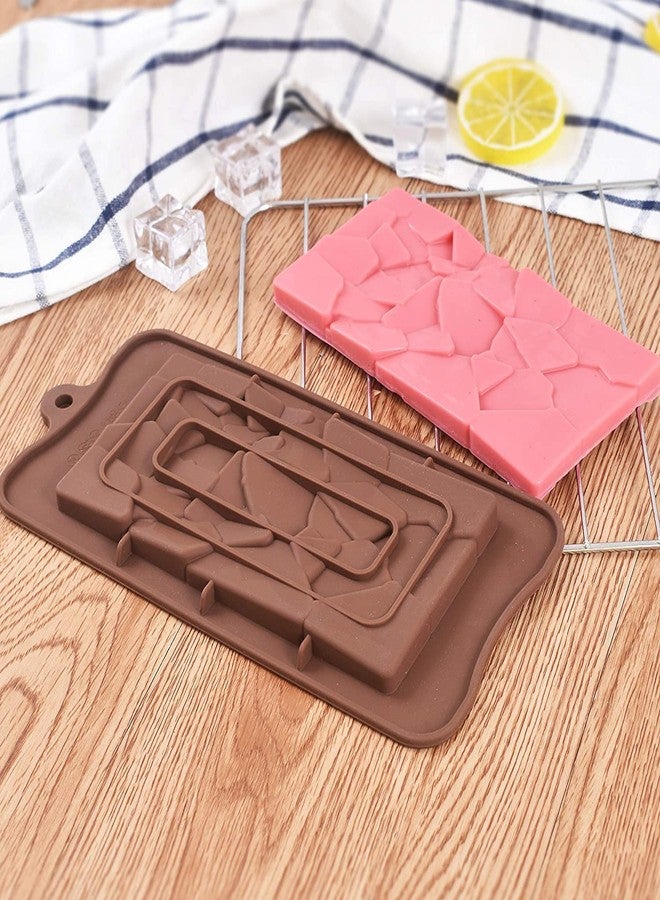 BAKERS 4U قوالب سيليكون قابلة للفصل لصنع الشوكولاتة، قوالب لقطع الشوكولاتة، قوالب لصنع ألواح البروتين والطاقة منزلية الصنع، 4 عبوات - Image 5