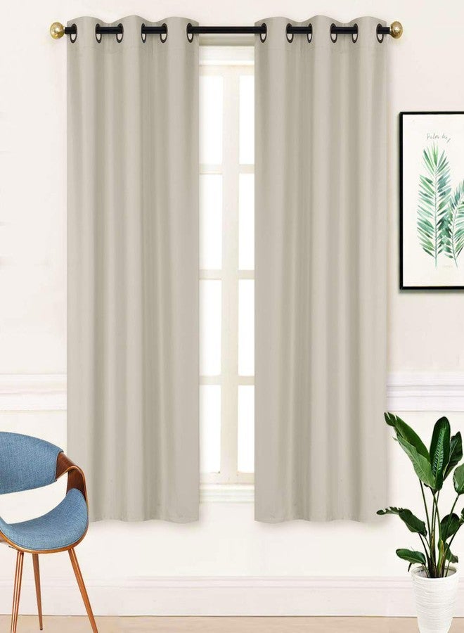 Home Collection Triple Weave Blackout Curtains with Bronze Grommets, 100% Light Blocking, Noise Reducing New (Silver, 37" W x 62" L (Pack of 2)) - Image 1