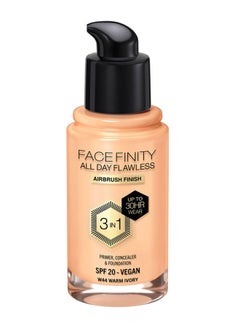 Max Factor Facefinity All Day Flawless Foundation - W44 Warm Ivory  - Image 1