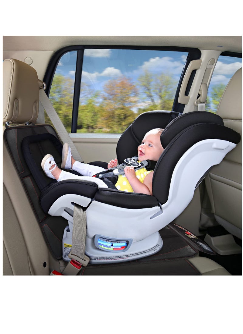 Generic - Large Car Seat Protector for Babies and Pets, Waterproof 600D Fabric, Thick Padding with Storage Pockets, Durable and Easy to Clean - Image 1