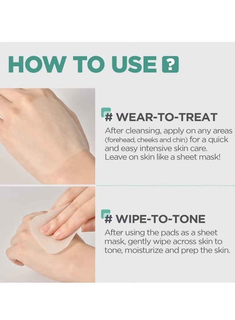 Mediheal Madecassoside Blemish Pad | Square Cotton Facial Toner Pads With Centella Asiatica & Madecassoside | Anti Blemish Face Pads To Improve Uneven Skin Tone | 100 Pads - Image 3