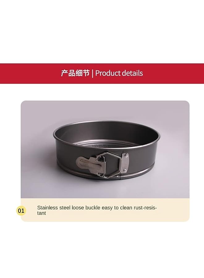 PROMASS قالب كعك قابل للفك، قالب فطيرة، أدوات الخبز غير لاصقة، رمادي - Image 4