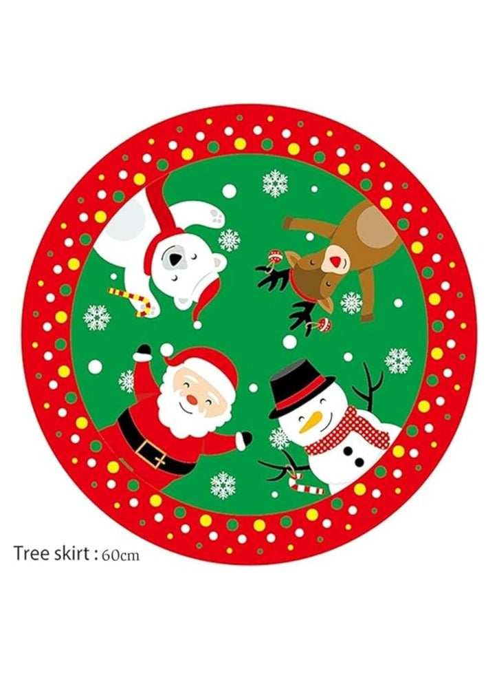 Brain Giggles Christmas Tree Green Skirt Creative And Exquisite Design for Home Ornaments Christmas Decoration - Image 2