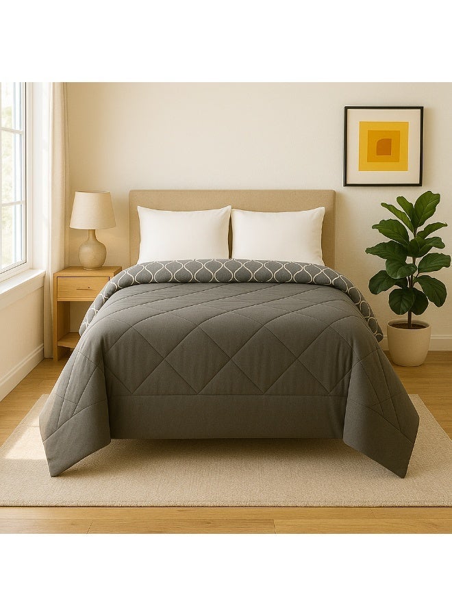 طيبة اشترى قطعه واحصل على الاخرى مجانا، لحاف دبل فيس وجهين، طيبه، تصميم دارك ويفز، قطعتين - Image 4