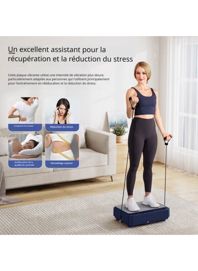 ASIV Vibration Plate Exercise Machine with Remote Control, 99 Speed Levels, 9 Workout Programs, Bluetooth Speaker, LED Touch Display, Full Body Vibration Platform for Home Fitness, Weight Loss & Muscle Recovery - Image 2