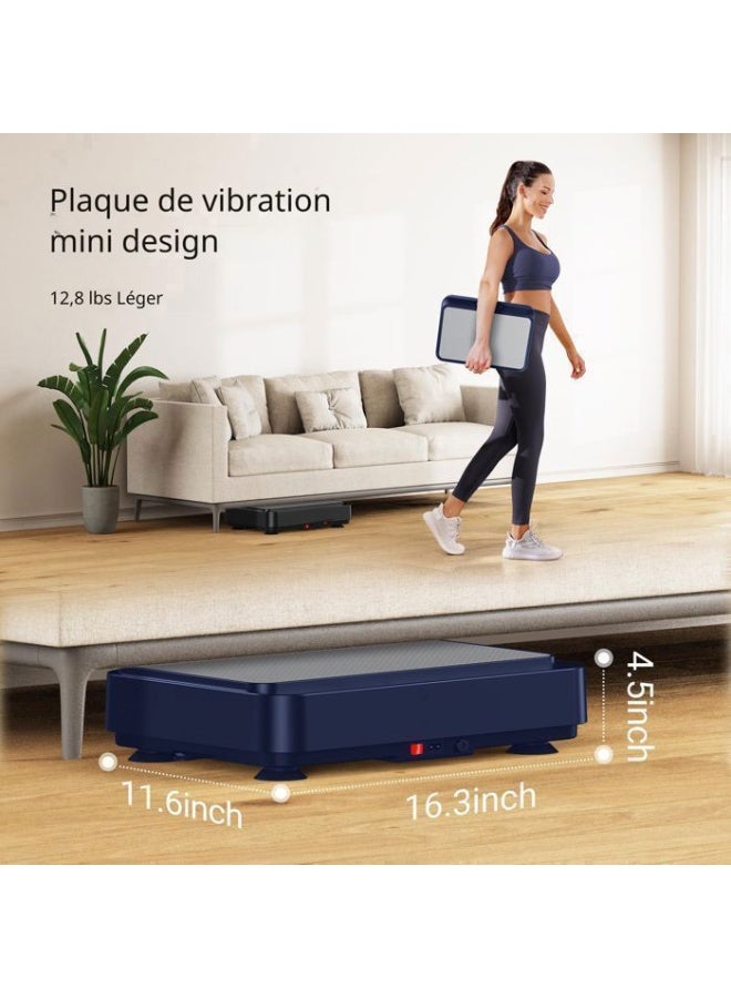 ASIV Vibration Plate Exercise Machine with Remote Control, 99 Speed Levels, 9 Workout Programs, Bluetooth Speaker, LED Touch Display, Full Body Vibration Platform for Home Fitness, Weight Loss & Muscle Recovery - Image 5
