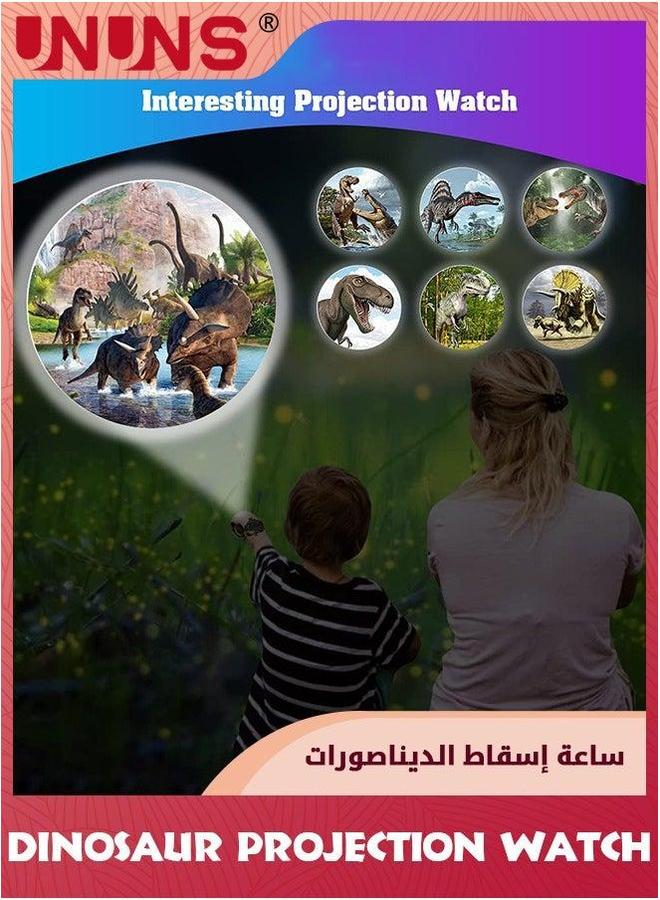 UNUNS ساعة الديناصور، ساعات عرض مع 24 نوع من أنماط العرض، ساعات معصم رقمية كرتونية، ساعة قابلة للتعديل للأطفال، هدايا تعليمية للأولاد والبنات - Image 5