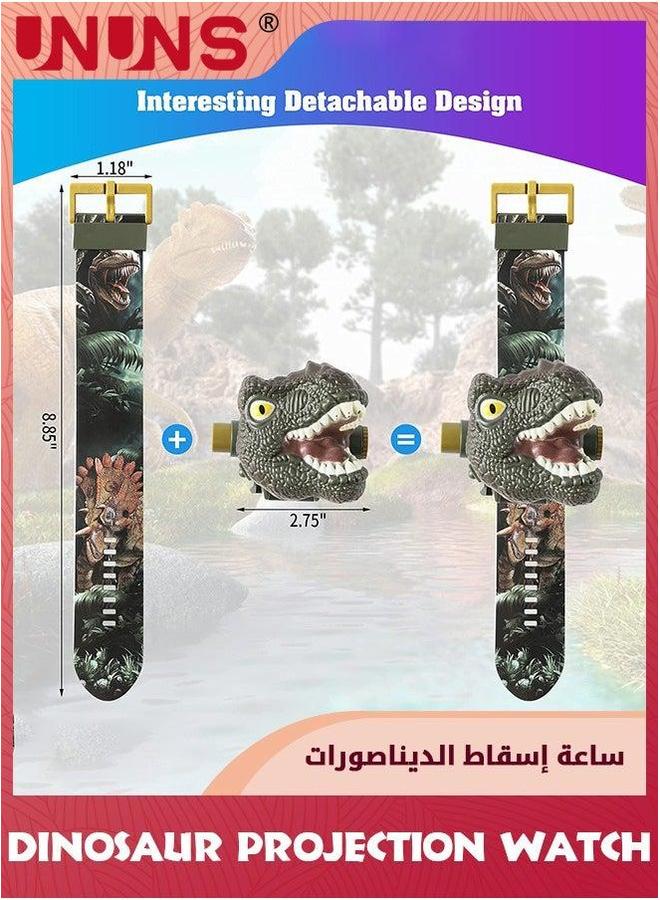 UNUNS ساعة الديناصور، ساعات عرض مع 24 نوع من أنماط العرض، ساعات معصم رقمية كرتونية، ساعة قابلة للتعديل للأطفال، هدايا تعليمية للأولاد والبنات - Image 2