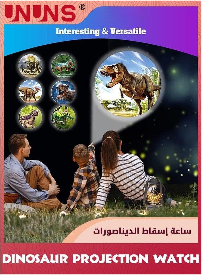 UNUNS ساعة الديناصور، ساعات عرض مع 24 نوع من أنماط العرض، ساعات معصم رقمية كرتونية، ساعة قابلة للتعديل للأطفال، هدايا تعليمية للأولاد والبنات - Image 3