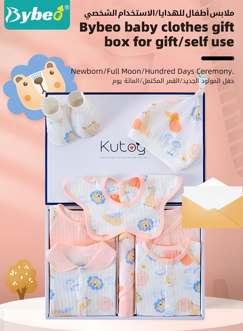 Bybeo 22PCS Newborn Baby Gift Set, Newborn Layette Gift Set for Boys and Girls, Babies Essential Clothes Accessories with Baby Blanket, 100% Premium Cotton, for Spring Summer Autumn Winter - Image 3