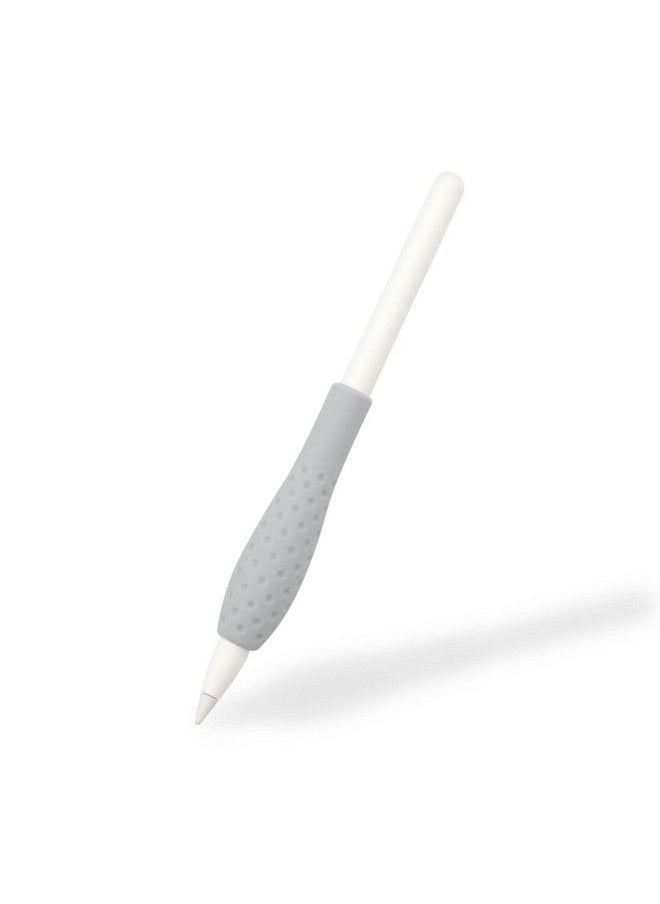 ProElife - Ergonomics Grip Holder Silicone Protective Sleeve Cover For Apple Pencil 1St 2Nd Generation Ipad Pro 11'' 12.9'' 2021 2020 2018 Stylus Accessories Kits (Gray) - Image 1