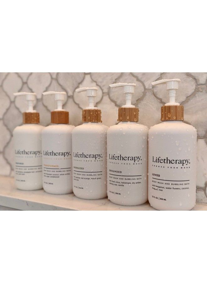 Lifetherapy غسول الجسم وحمام الفقاعات: غسول جسم خالي من الكبريتات، حمام فقاعات وصابون يد سائل (مطحون) - Image 3