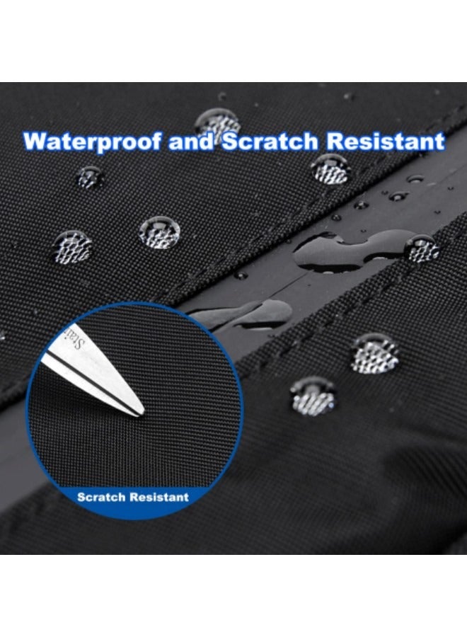 GGEROU حقيبة كروس بودي، حقيبة ظهر صغيرة للرجال، حقائب صدر رفيعة مقاومة للماء، مع محفظة جيب رفيعة، تصميم فتحة USB خارجية، رمادي - Image 3