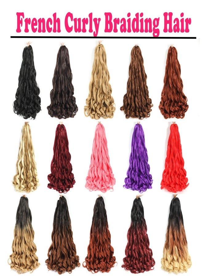 conrora French Curly Braiding Hair 24 Inch 8 Packs - Pre Stretched Bouncy Braiding Hair- Loose Wavy Synthetic Hair Extensions For Black Women (24 inch 8 packs 30/33) - Image 5