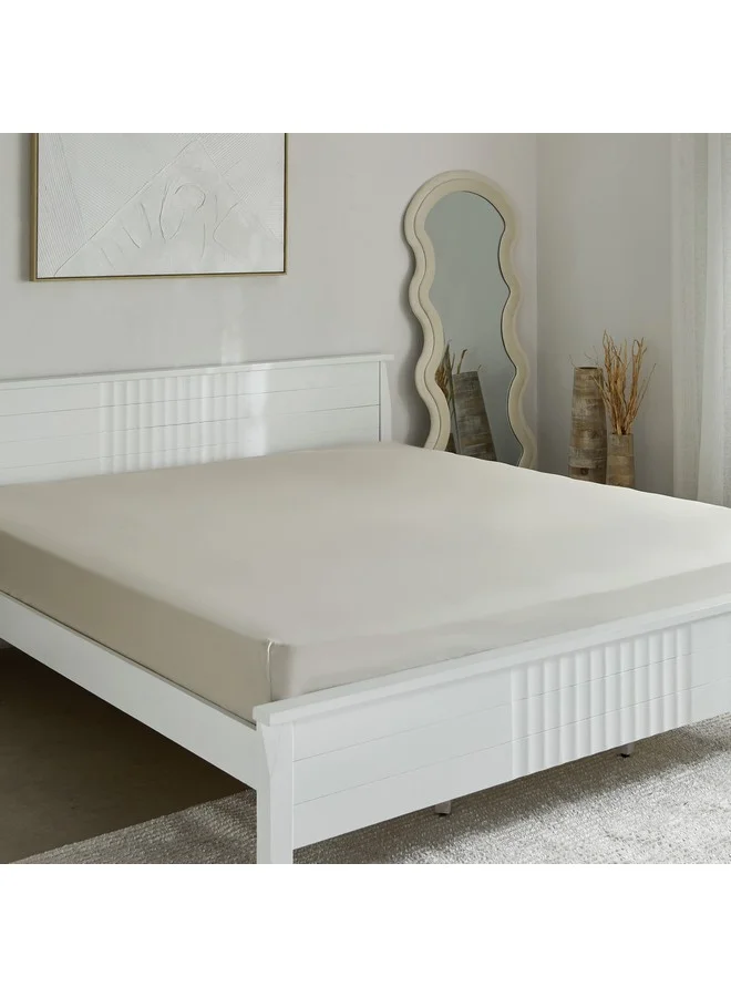 Home Box Purely Percale Olympic Queen Fitted Sheet 200 x 40 x 160 cm