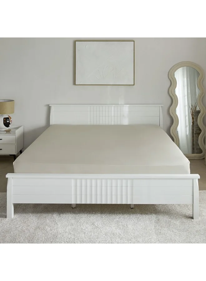 Home Box Purely Percale Olympic Queen Fitted Sheet 200 x 40 x 160 cm