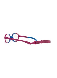 فوج آي وير إطار نظارات طبية دائري Vy2011، وردي على عدسات مطاطية زرقاء/عرضية، 40 مم  - Image 5
