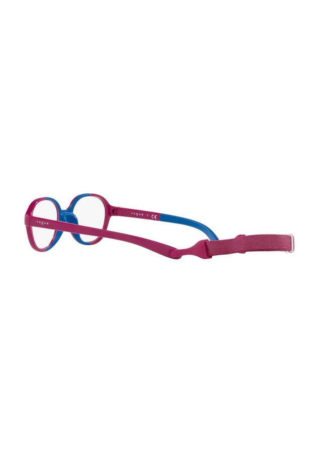 Vogue Eyewear Vy2011 Round Prescription Eyewear Frames, Pink On Rubber Blue/Demo Lens, 40 Mm  - Image 5