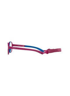 فوج آي وير إطار نظارات طبية دائري Vy2011، وردي على عدسات مطاطية زرقاء/عرضية، 40 مم  - Image 4