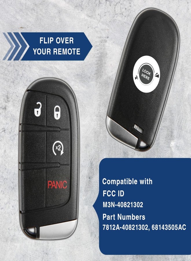 KeylessOption Keyless Entry Remote Car Smart Key Fob Starter for Dodge Journey Durango M3N-40821302 - Image 5