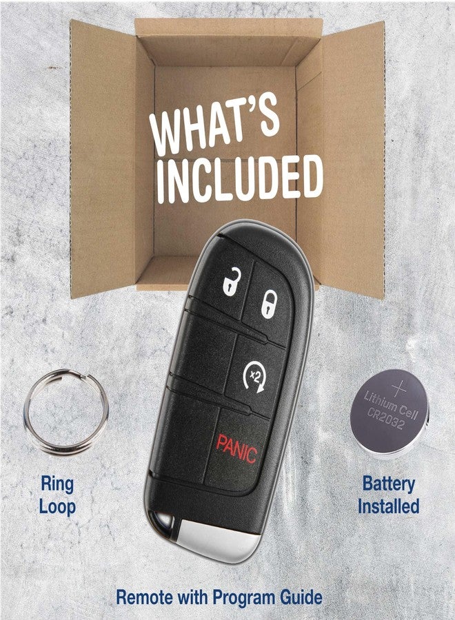 KeylessOption Keyless Entry Remote Car Smart Key Fob Starter for Dodge Journey Durango M3N-40821302 - Image 3