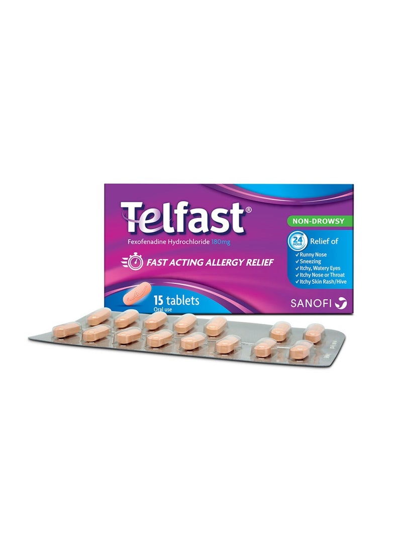 TELFAST 180Mg Tablets 15S
