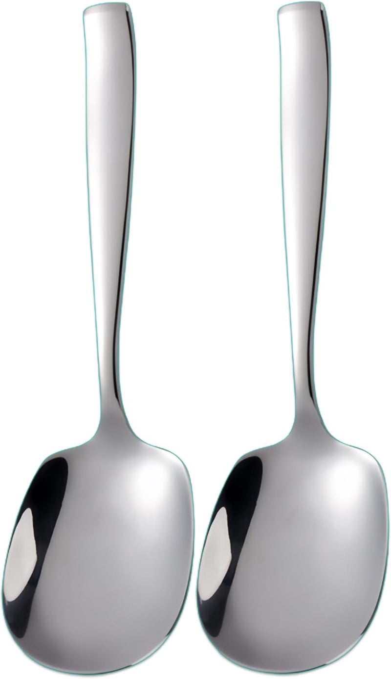 Txhlyx X-Large Buffet Serving Spoon,316L Stainless Steel Heavy duty Serving Spoon,Dishwasher Safe 9.5 inches 2Pack - Image 1
