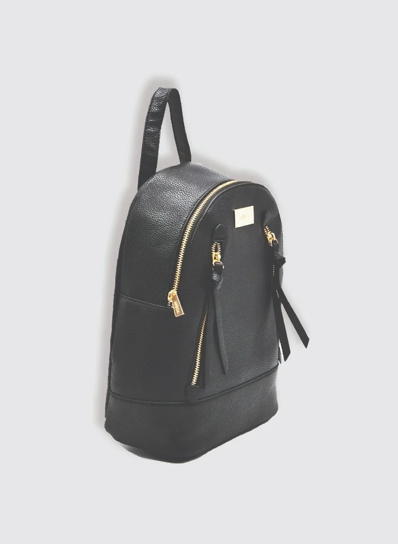 AMICA Marta Chic Boho Backpack Bag for Women- Black