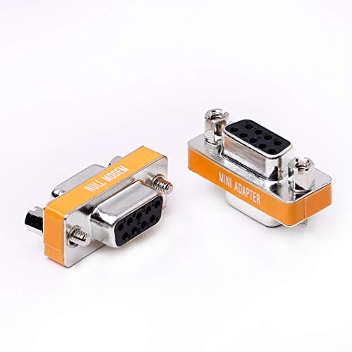Arnorin DB9 Null Modem Female to Female Slimline Data Transfer Serial Port Adapter 2 Pack - Image 5