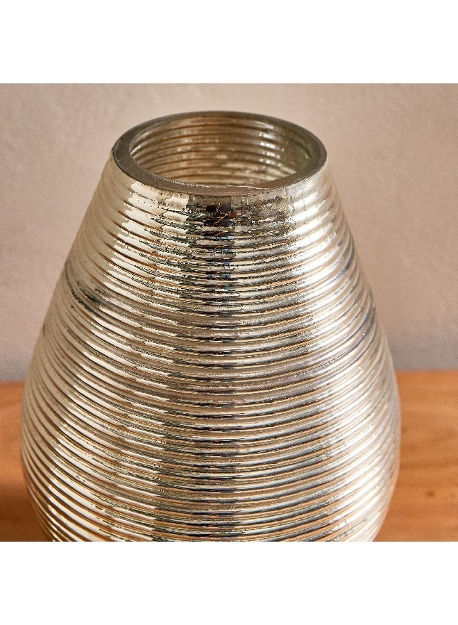 Home Box Erton Etched Glass Vase 18 x 18 x 26 cm - Image 4