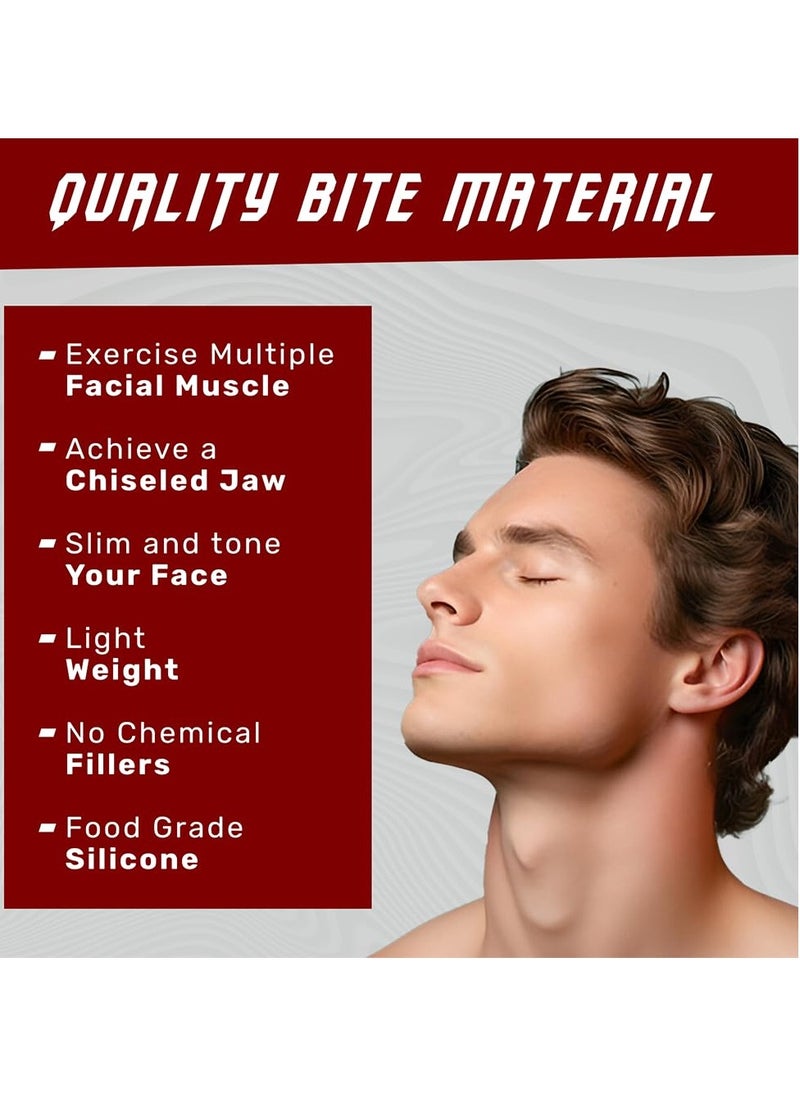Cuken 2 Piece White Jaw Exerciser Chisel Ball Trainer Face Exerciser Lift Fitness, Neck Toning and Double Chin Exercise Device for Facial line  - Image 2